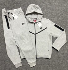 Gray Nike Tech Fleece Men s Tracksuit Set Hoodie Joggers