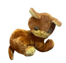 Vintage 80's Plushie Sunburst Pets Commonwealth Brown Cat Kitten 1983 Cat Lady