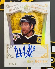 2005-06 Upper Deck SP Authentic SPA Marks of Distinction Auto /25 Ray Bourque