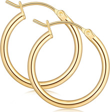 14K Gold Hoop Earrings for Women Gold Hoop Earrings for Women Hoops Earring for