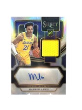 MAXWELL LEWIS 2023-24 SELECT RPA ROOKIE PATCH SILVER RC AUTO #’d/199 ⭐️