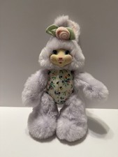 Fisher-Price Briarberry Collection Hannahberry Plush Bunny 1998 Vintage Purple