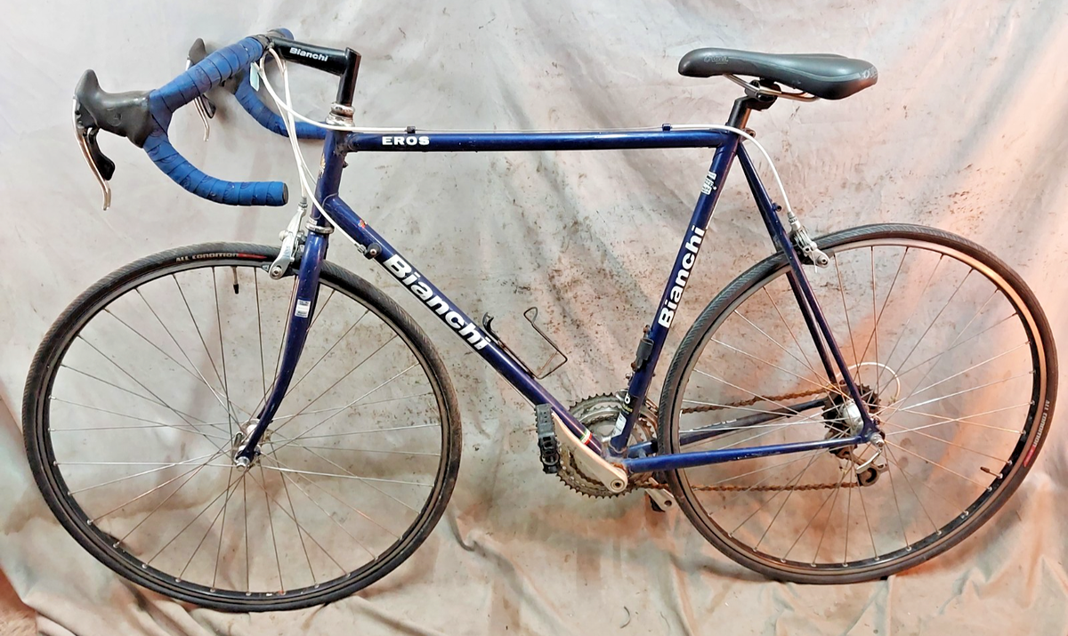 1992 Bianchi Eros Road Bike Large 60cm Lugged Steel Campagnolo