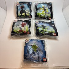 LEGO Bionicle 2008 McDonald's Toys Phantoka Mistika Unopened lot of 5