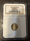 1986 G$5 1/10oz Gold American Eagle MS69 NGC Brown Holder Rare