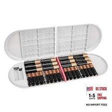 Linkidea Battery Storage Case with Electric Quantity Detection, Portable