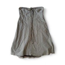 Ann Taylor LOFT Gingham Dress Black & White Shift Sz. Large