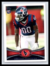 2012 Topps #195 Keshawn Martin Base Rookie Card RC Houston Texans. rookie card picture