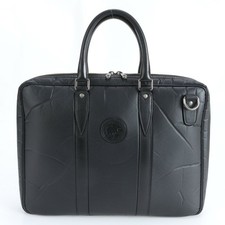 Hunting World BATTUE CROSS Business Bag Briefcase Tote Commuting leather Black