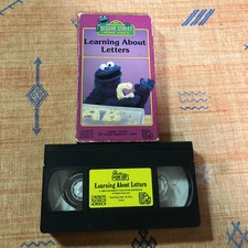 My Sesame Street Home Video: Learning About Letters VHS Tape 1986 Cartoon Show