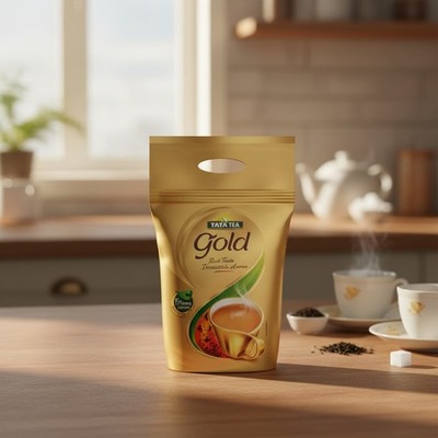 Tea Gold 35.27 Oz - Elegant Black Tea with Ginger & Lemon for Daily Enjoyment