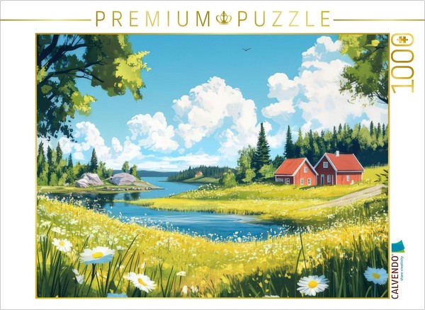 Calvendo Puzzle Sweden | 1000 Pieces, Finished Size 25.2 × 18.9 In (64 × 48 Cm)-image