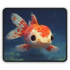 Koi Fish Illustration Gaming Mouse Pad