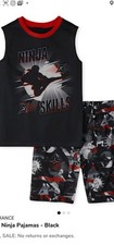 Boys Ninja Pajamas Black