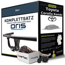 Für TOYOTA Corolla Kombi Typ E12 Anhängerkupplung starr +eSatz 13pol uni 02- AHK