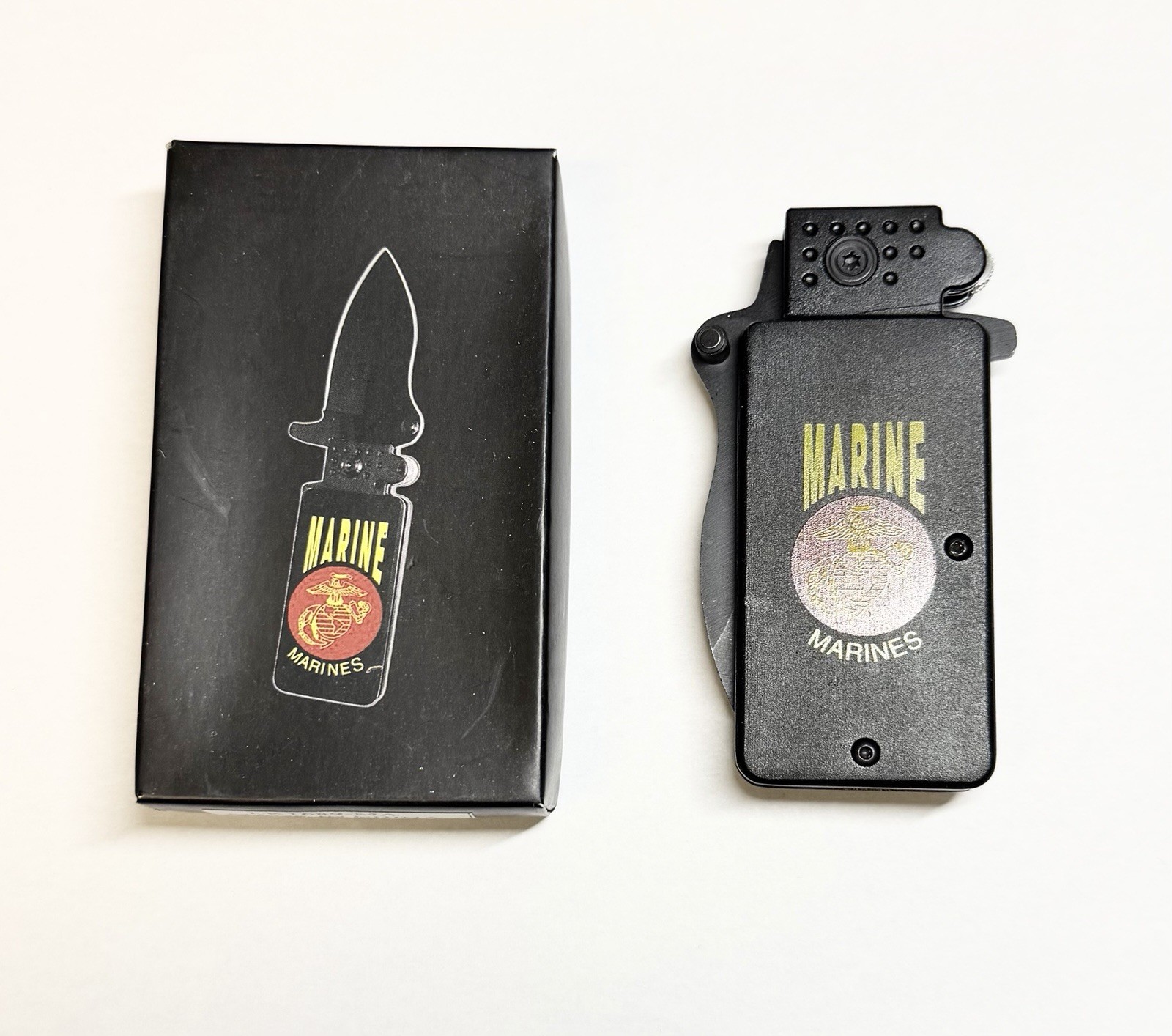 Marines 6" Overall Assisted Open Pocket Knife - Lighter Style