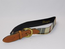 Vintage Women's 1960s Era Wrangler Multicolor Plaid Belt Size 29 New with TAG
