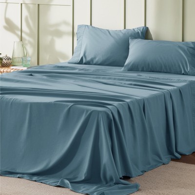 BEDSURE Queen Sheet Set - Soft 1800 Sheets for Queen Size Bed, 4 Pieces Hotel