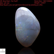 5.00 Cts Natural Oval Australian Fire Opal Ethical Cabochon Gemstone 18x11x4 mm
