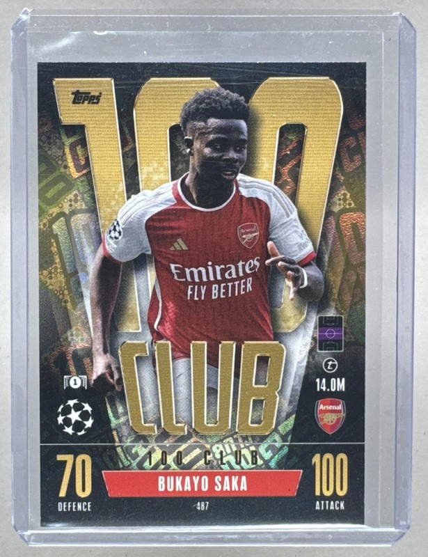Bukayo Saka 2023 Topps Match Attax UEFA #487