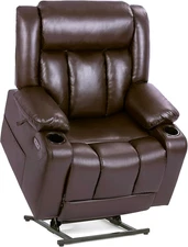 Dual Motor Oversized Power Lift Recliner Chair for Elderly, 400Lbs Heavy Duty Le