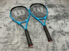 Set of 2 Wilson Ultra Power XL 112 Tennis Racquets Blue 4 3/8" Grip Racket Pair
