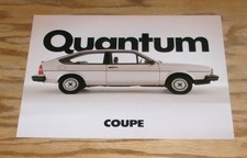 Original 1982 Volkswagen Quantum Coupe Sales Sheet Brochure 82 Vw Original 1982 Volkswagen Quantum Coupe Sales Sheet Brochure 82 Vw