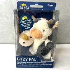 NEW Itzy Ritzy Bitzy Pal Cow Infant Pacifier 0-6 Months Plush Lovey Sealed