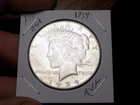 PEACE SILVER DOLLAR 1934 NICE AU KEY DATE 90% SILVER DOLLAR