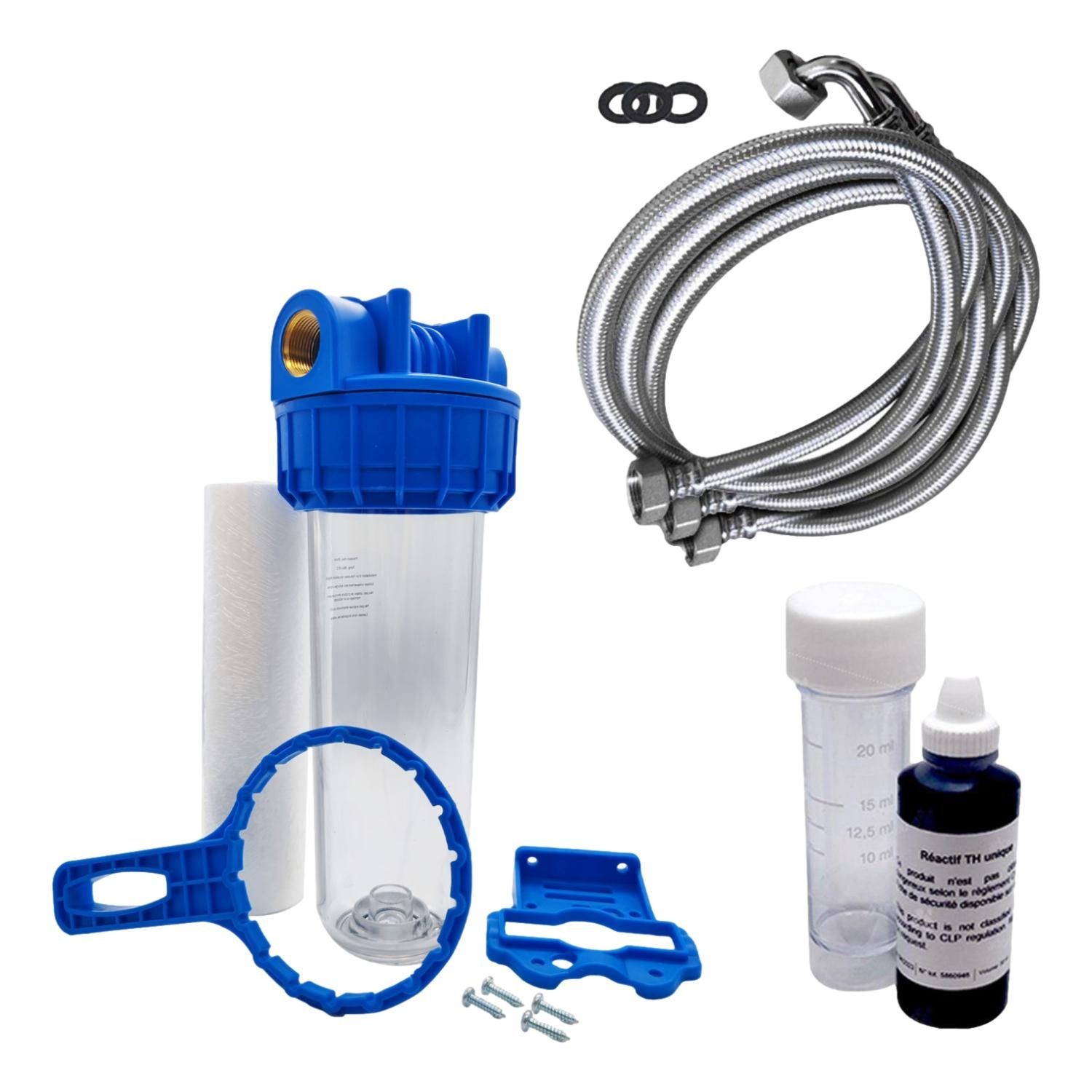 Kit installation pour adoucisseur d'eau 20/27 contre les fuites et branchements difficiles