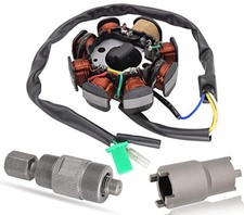 Ignition Stator Magneto AC 8 Pole 5 Wire Coil Scooter For GY6 50CC 60CC 80CC ...
