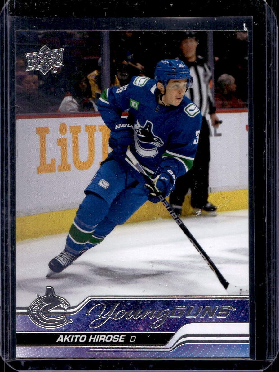 Akito Hirose 2023-24 Upper Deck #242 Young Guns Rookie Qty Available