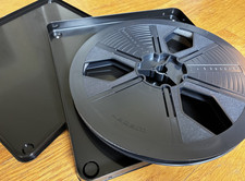 Super 8 600 ft ARCHIVAL film reel  box SET -8"plastic reel, black box w/lid NEW