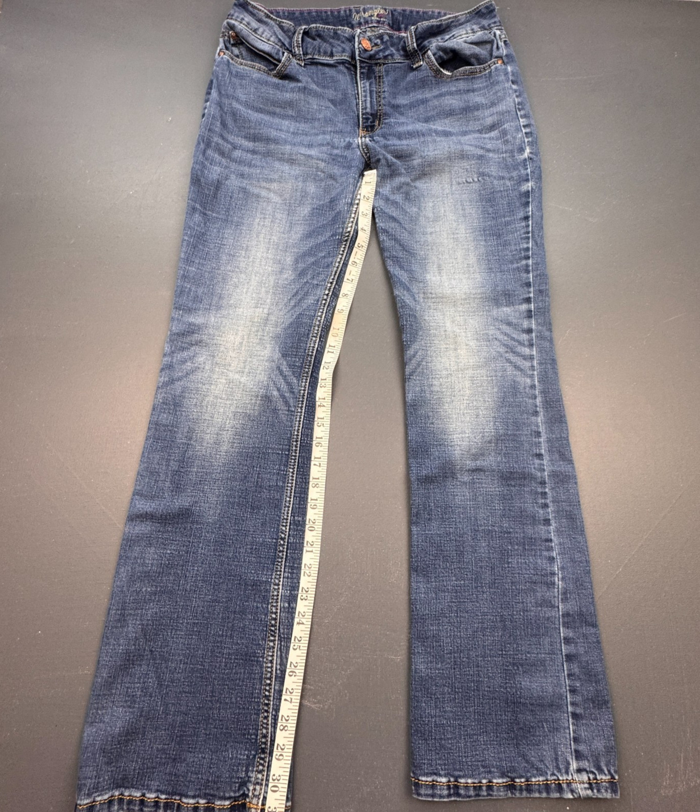 Wrangler Jeans Juniors Girls Size 15x34 Bootcut Stretch Blue Western Rodeo Y2K image 10