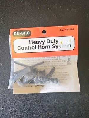 DU-BRO # 866 HEAVY DUTY CONTROL HORN SYSTEM - NOS