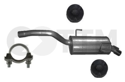 Silencieux arrière Citroën C8 3.0 pot échappement essence 204cv 2002-2011