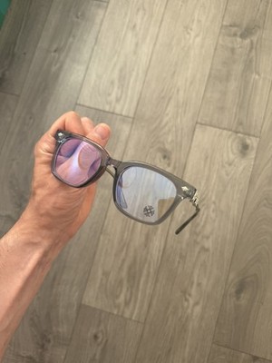 Chrome Hearts Blaulicht Brille Grau Klar Entspiegelt Unisex UK Schneller Versand