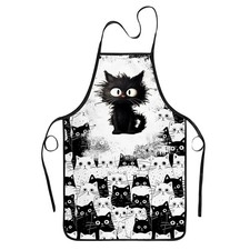 Funny Aprons for Women, Cooking Aprons for Women Funny Cat, Gifts for Cat Lov...