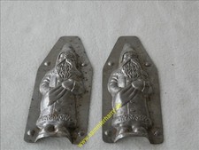 alte/antike Schokoladenform Nikolaus, 2 x nur Vorderseite, 8D223-2