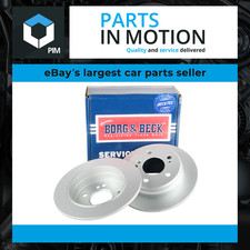 2x Brake Discs Pair Solid fits MERCEDES 300 C124, W124 Rear 3.0 3.0D 84 to 93