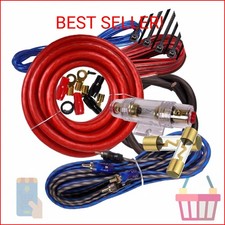 Complete 2500W Gravity 4 Gauge Amplifier Installation Wiring Kit Amp Pk2 4 Ga Re