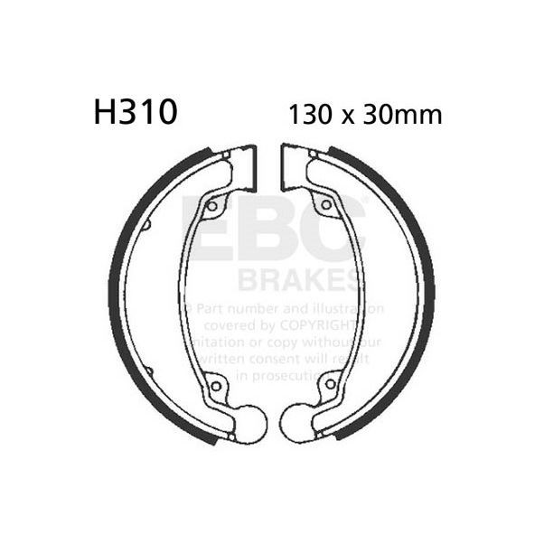 EBC Brake Shoe Set (5) 5 Rear Left for Honda ATC 70 1978 - 1985