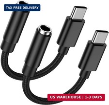 USB C to 3.5mm Audio Headphone Jack Adapter for Samsung Galaxy A18 A17 A36