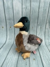 TY Beanie Boo Baby - 1998 - Jake the Mallard Duck Retired With Tag 