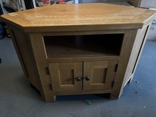 Oak Wooden TV Cabinet with Storage Television Stand Unit