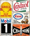 Vintage Metal Tin Signs Garage Signs, Man Cave Accessories Old Car Posters Motor
