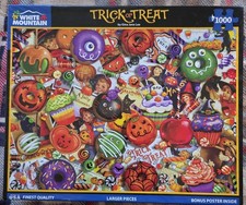 White Mountain Trick or Treat 1000 Piece Halloween Jigsaw Puzzle