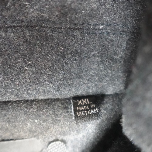 Tumi Jacket 2XL Gray Charcoal Wool Blend Peacoat Double Breasted - Picture 3 of 17
