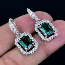 Chrome Diopside 925 Silver Overlay  Gemstone Earrings Jewelry Gift 0.99