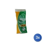 3x Bic Razor Radius And Throw Sensitive 5 Pieces 2 Blades